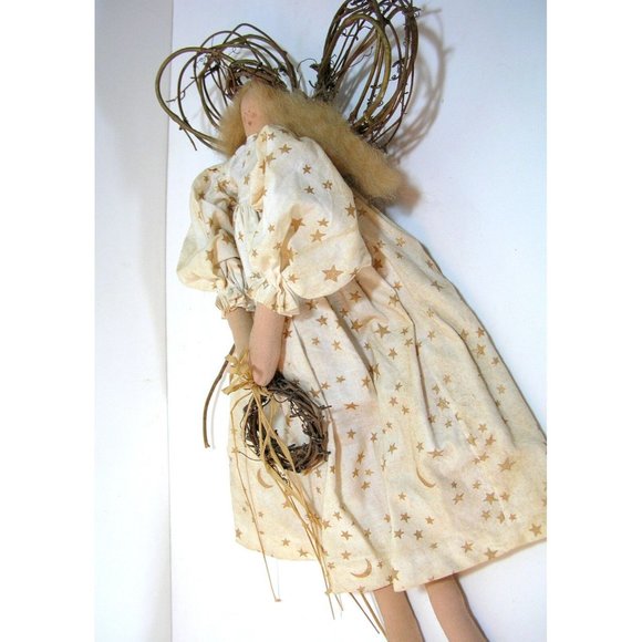 Angel Doll Folk Art Primitive Country Style Doll - Picture 5 of 7